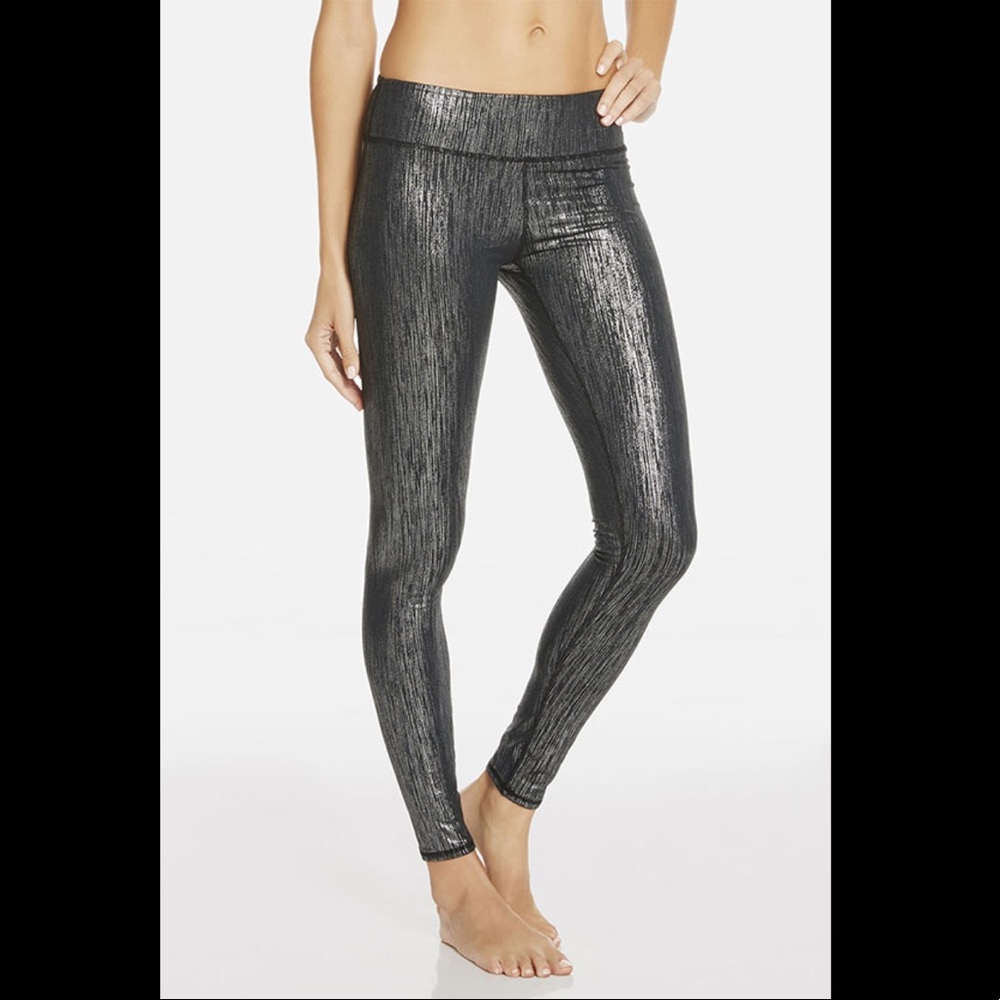 Fabletics black metallic leggings